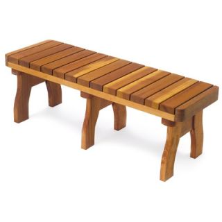 Accessories Redwood Curved Picnic Bench
