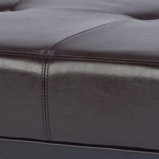 Safavieh Fulton Leather Ottoman