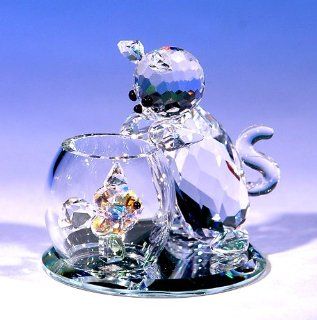 CRYSTAL WORLD "Curious Cat"   Collectible Figurines