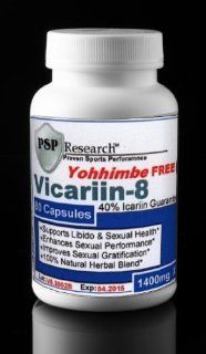 Vicariin 8   (Yohimbe Free Formula) Natural Male Enhancement Pills, 80 Capsules (1400mg/Serving) Health & Personal Care