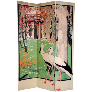 Oriental Furniture 72 Double Sided Niagara Falls 3 Panel Room Divider