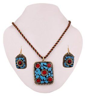 Attractive 3 piece set Tribal / Ethnic master piece Pendent Necklace Set. Fully Hand Crafted.   Latest Pick DN No.etc 681 Jewelry