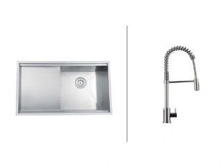 33" x 19" Kitchen Sink with Faucet   Touch On Kitchen Sink Faucets  