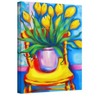 Art Wall Susi Franco Yellow Tulips in van Goghs Chair Gallery