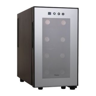Haier 8 Bottles Wine Cellar with Electronic Controls in Black
