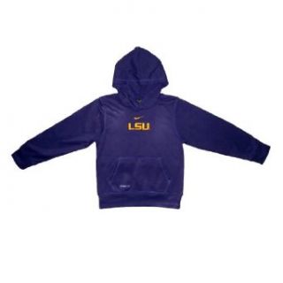 NCAA LSU Tigers Boys Therma Fit Pullover Hoodie with Embroidered Logo Small Purple Clothing