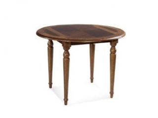 Bassett Mirror Company Charles X Grand 42" Round Drop leaf Table   8048 706