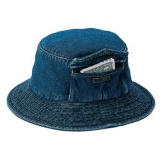 WASHED BUCKET HAT W/POCKET at  Mens Clothing store