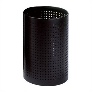 Peter Pepper Cylindrical Steel Wastebasket with Square Perforated