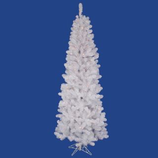 Vickerman White Salem Pencil Pine 7 6 Artificial Christmas Tree with