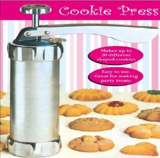 Cookie Press 25 Pc Biscuit Maker Press Pump Shaper Cookie Cake Making Cutter Mould Pastry 706  