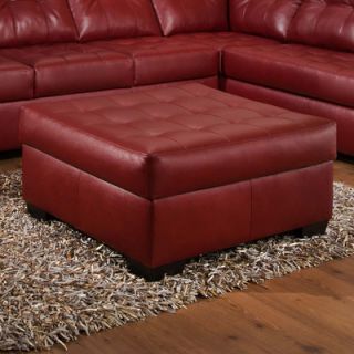 Simmons Upholstery Soho Bonded Leather Cocktail Ottoman