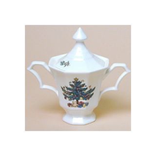 Nikko Ceramics Christmastime Sugar Bowl with Lid