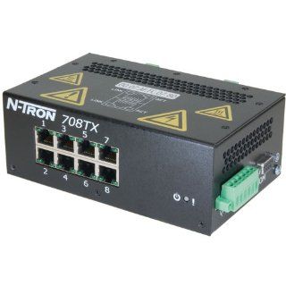 Red Lion N TRON 708TX 10/100BaseTX Fully Managed Industrial Ethernet Switch with 8 Ports