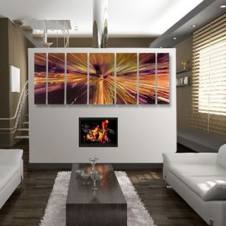 All My Walls Abstract by Ash Carl Metal Wall Art in Dark Multi   23.5