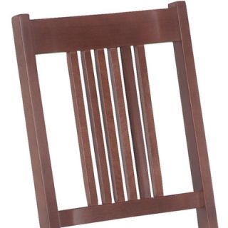 Stakmore Company, Inc. True Mission Wood Folding Chair with Vinyl Seat