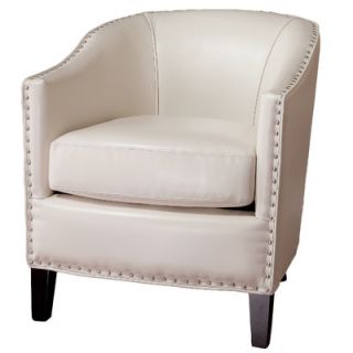 Home Loft Concept Starks Leather Studded Club Chair