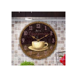 Infinity Instruments 14 Dreamy Cappuccino Wall Clock