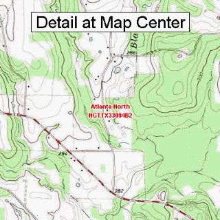 USGS Topographic Quadrangle Map   Atlanta North, Texas (Folded/Waterproof)  Outdoor Recreation Topographic Maps  Sports & Outdoors