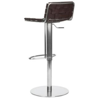 Safavieh Liam Bonded Leather Barstool in Brown