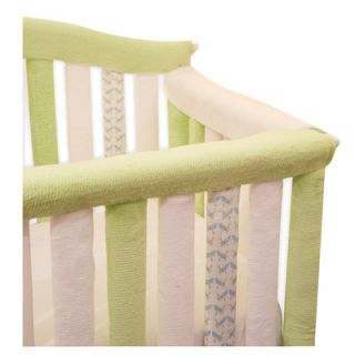 Go Mama Go Teething Guard in White and Green   52 x 6