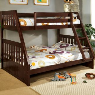 Donco Kids Twin over Full Bunk Bed with Built In Ladder