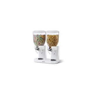 Dry Food Dual Dispenser in White