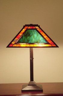 Tiffany Style Mission Frank Lloyd Wright Design Table Lamp Electronics
