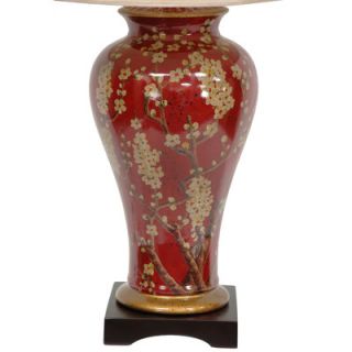 Oriental Furniture Sakura Blossom Vase Table Lamp