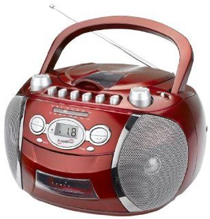 Supersonic SC 712 Portable Boombox with CD, Cassette & Recorder and AM/FM radio AC/DC/Battery Operated   Players & Accessories