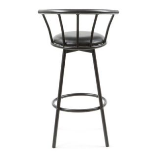 Wildon Home ® Oro Valley 29 Barstool in Satin Black