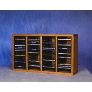 Wood Shed 400 Series 80 CD Multimedia Tabletop Storage Rack