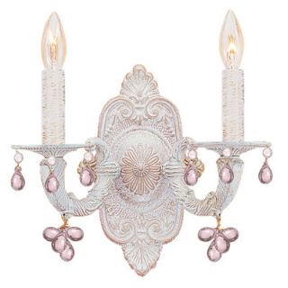 Crystorama Sutton 2 Light Candle Wall Sconce