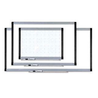 Lorell Magnetic Dry Erase Board, 4 x 6, Silver/Ebony