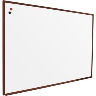 Best Rite® 4 x 6 Porcelain Steel Markerboard with Solid Wood Trim