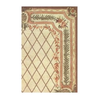 American Home Rug Co. Cape May Beige/Brown Pineapple Aubusson Rug