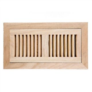 Image Wood Vents Red Oak Flush Mount Wood Vent Cover With Frame