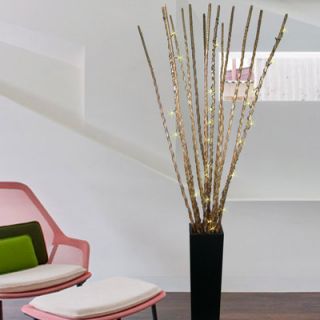 Willow Branch Arrangement with 40 LED Lights in Contemporary Planter