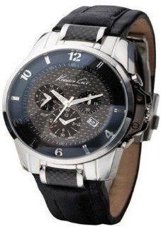 Kenneth Cole Swiss Collection Chrono Black Chronograph for Him With Carbon Inlay at  Men's Watch store.
