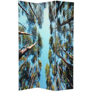 Oriental Furniture 70.88 Double Sided Trees 3 Panel Room Divider