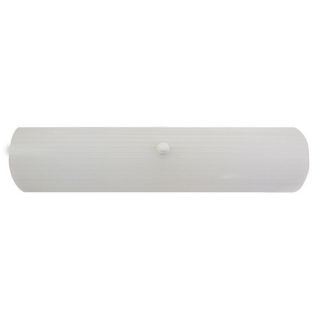 Bath bar Number of lights 2 White steel housing Diffuser Ribbed