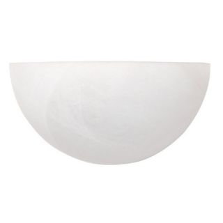 Light Wall Sconce with Faux White Alabaster Glass Shade