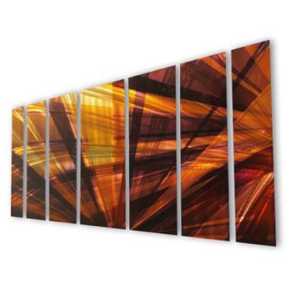 All My Walls Abstract by Ash Carl Metal Wall Art in Black and Red   23