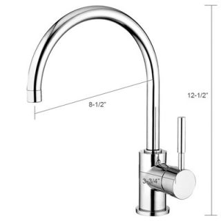 Water Creation One Handle Single Hole Mount Contemporary Style Kitchen