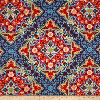Joel Dewberry Notting Hill Sateen Kaleidoscope Midnight Fabric By The YD
