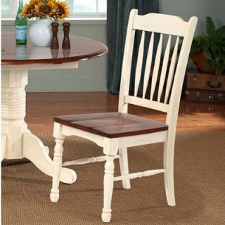 Monarch Specialties Inc. Dining Side Chair in Distressed Antique White