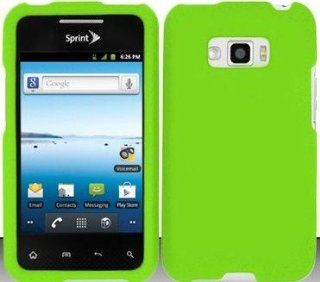 Neon Green Hard Snap On Case Cover Faceplate Protector for LG Optimus Elite LS696 Sprint + Free Texi Gift Box Cell Phones & Accessories