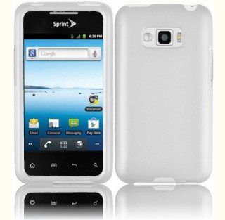 White Hard Case Cover for LG Optimus Elite LS696 Cell Phones & Accessories