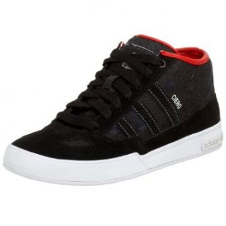 adidas Originals Men's Ciero Mid Sneaker,Black/Black/White,14 M Clothing