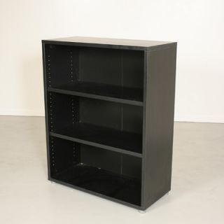 Tvilum Pierce Office Three Shelf Bookcase in Black Woodgrain